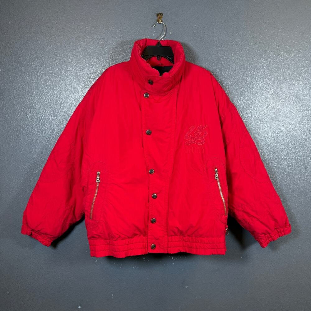 Bogner 38 men’s red vintage ski jacket bomber outdoor hiking USA